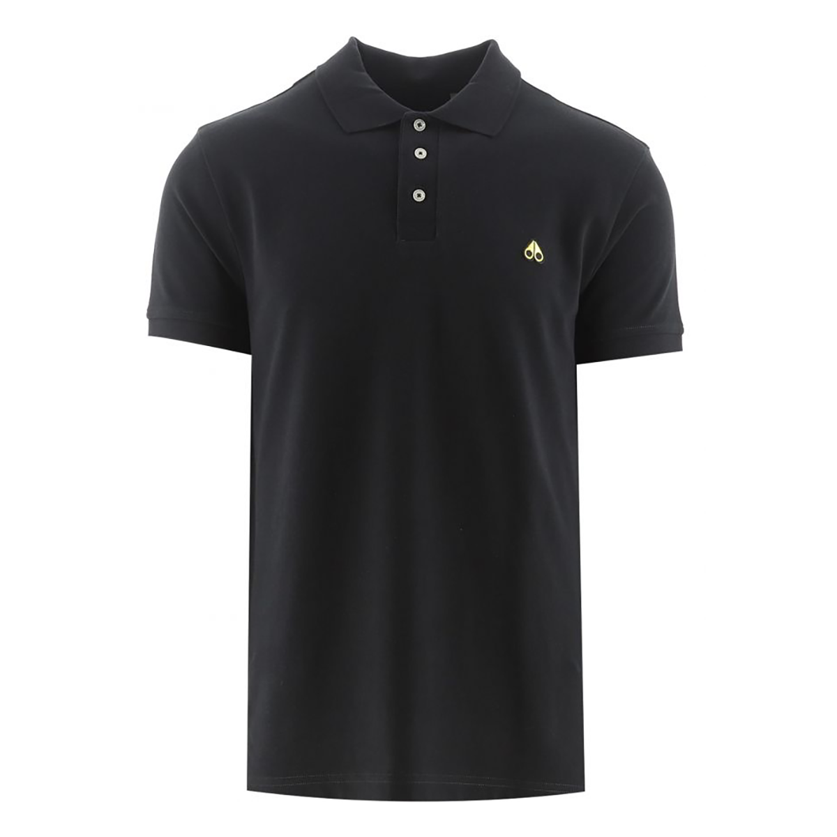 MOOSE KNUCKLES PIQUE POLO IN BLACK