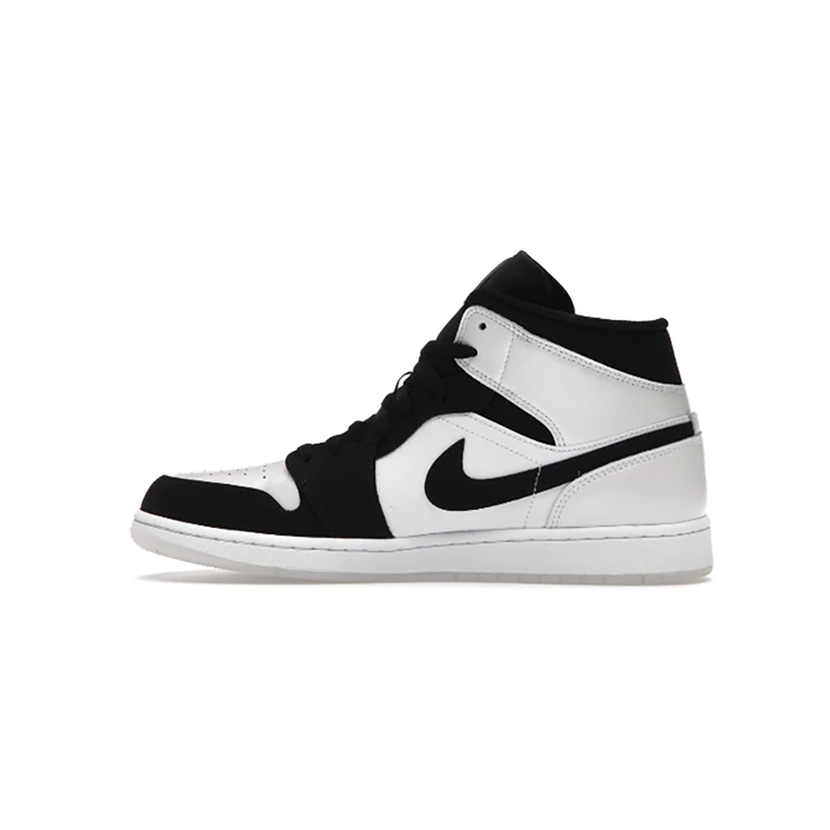 JORDAN 1 MID MIA DIAMOND IN BLACK-WHITE