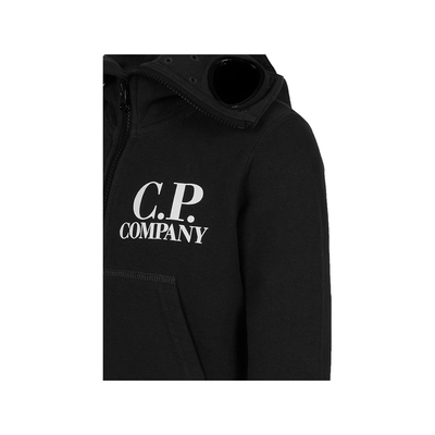 CP COMPANY JUNIOR SPLIT GOGGLE HOODIE TRACKSUIT IN BLACK