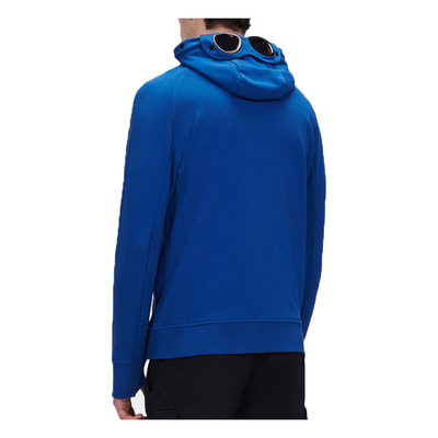 CP COMPANY DIAGONAL RAISED FLEECE HOODED TRACKSUIT IN BLUE QUARTZ