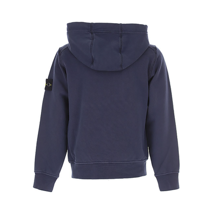 STONE ISLAND JUNIOR ZIP HOODED TRACKSUIT IN BLUE