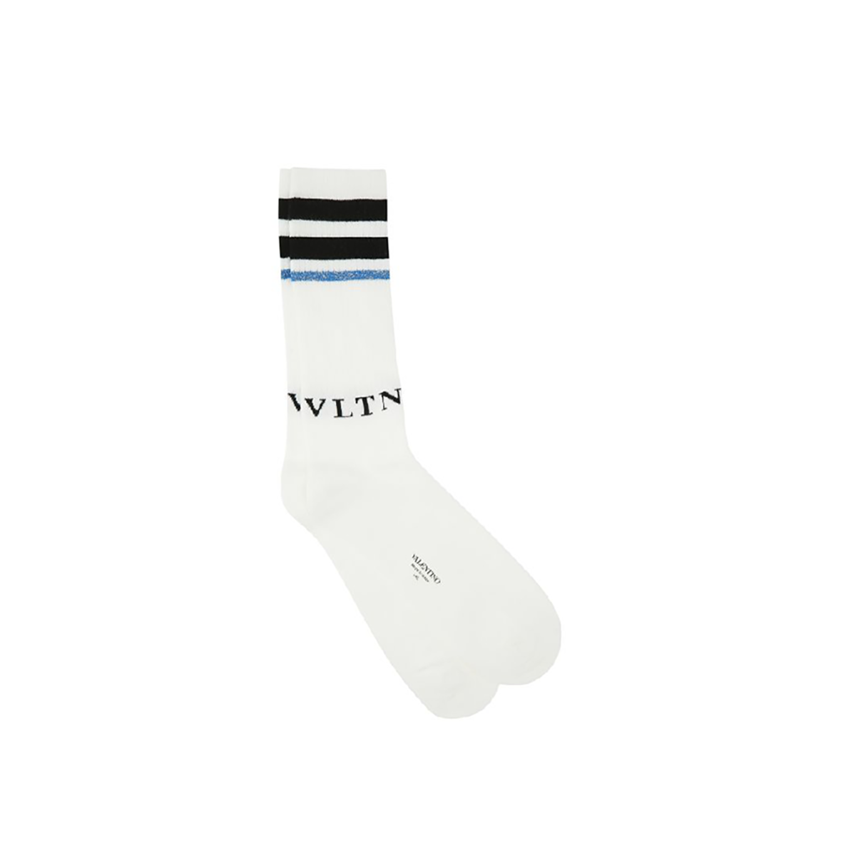 VALENINO LOGO COTTON STRIPE SOCKS