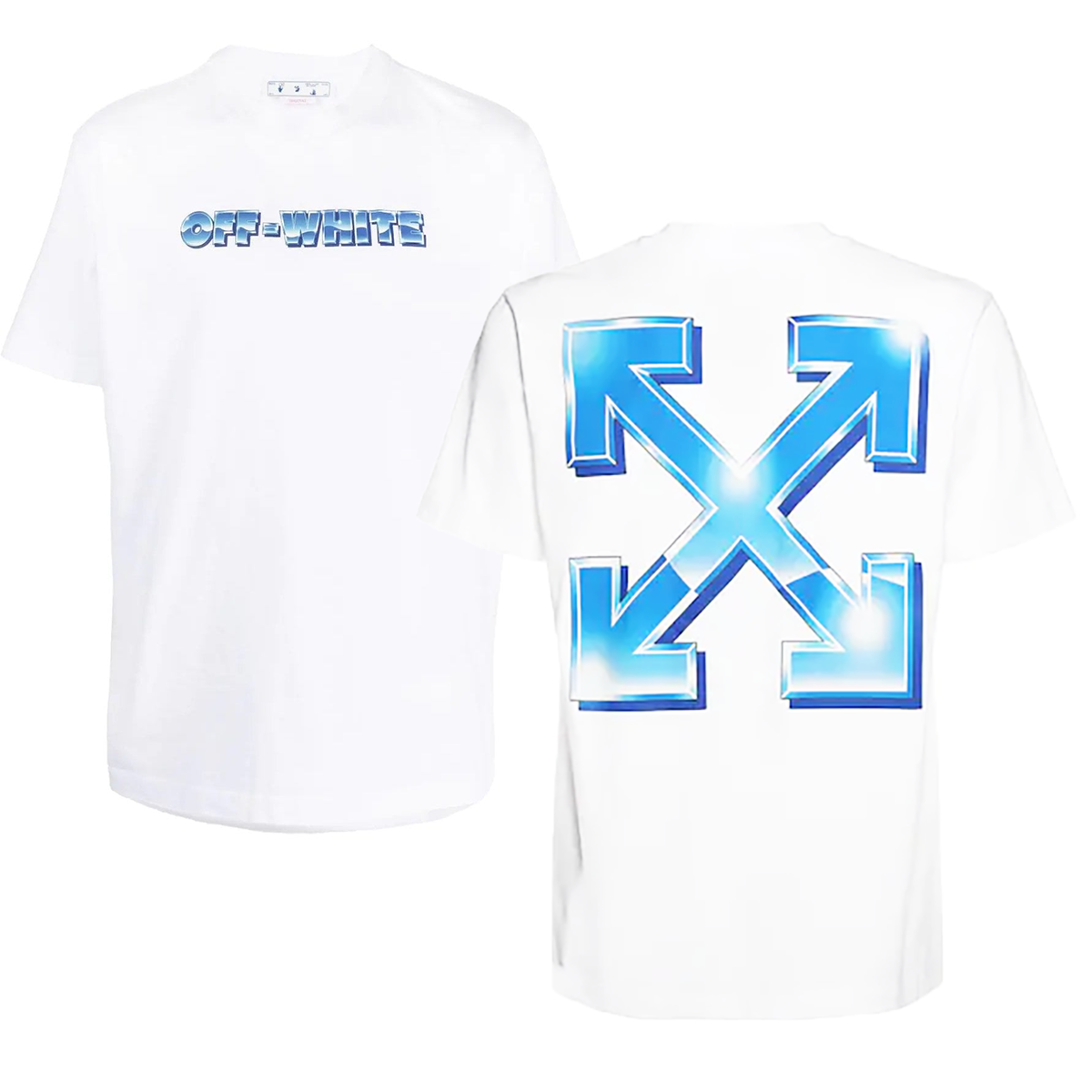 OFF WHITE METAL ARROW SLIM FIT T-SHIRT IN WHITE