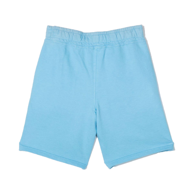 CP COMPANY LIGHT FLEECE MIXED SHORTS IN PALE BLUE