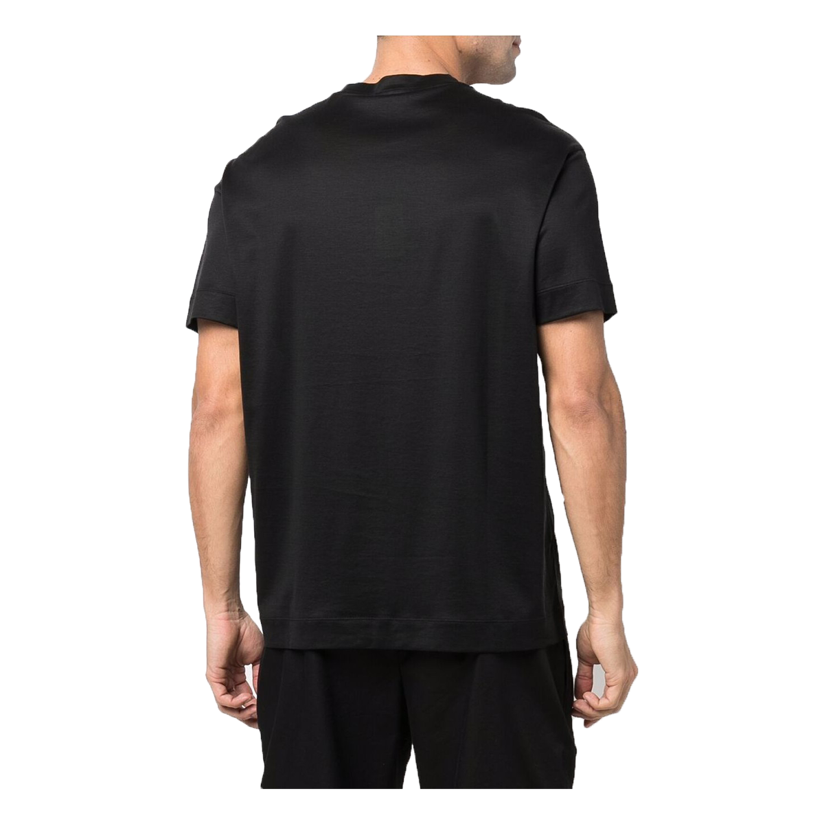 EMPORIO ARMANI CENTRE EAGLE T-SHIRT IN BLACK