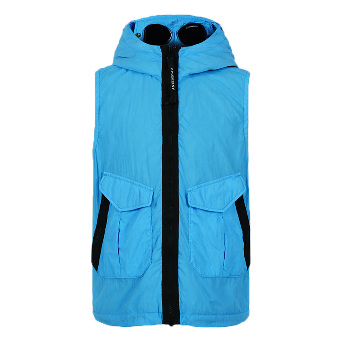 CP COMPANY JUNIOR CR-L GOGGLE VEST IN BONNIE BLUE