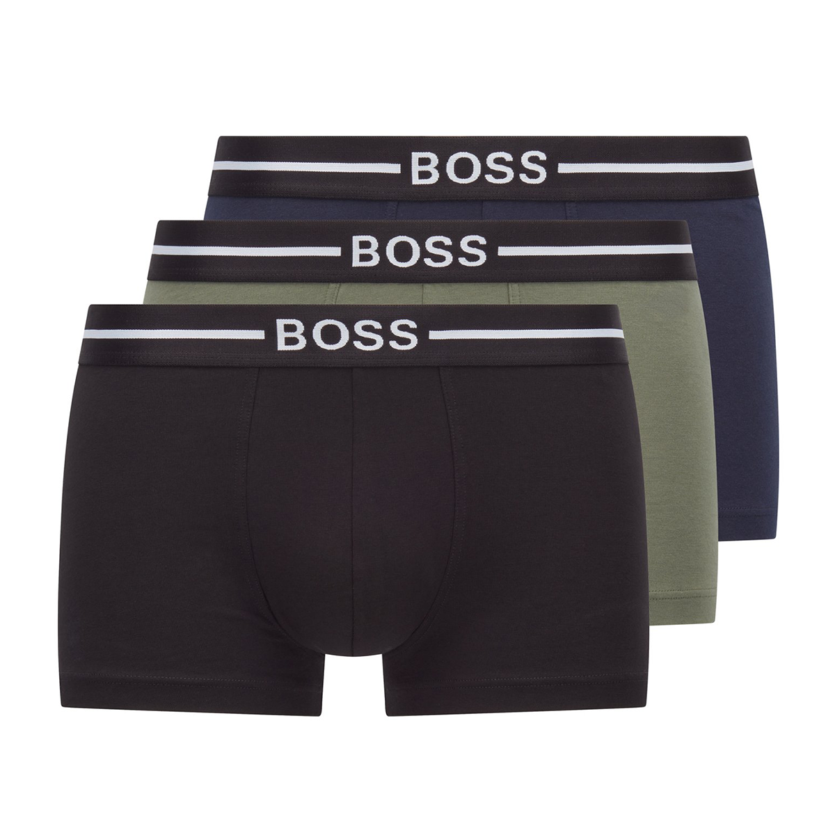 BOSS THREE PACK TRUNKS IN MULTI COLOUR