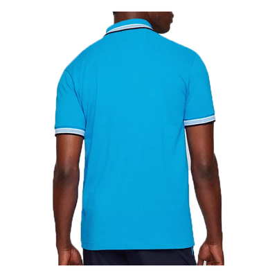 BOSS 'PADDY COTTON POLO IN BRIGHT BLUE