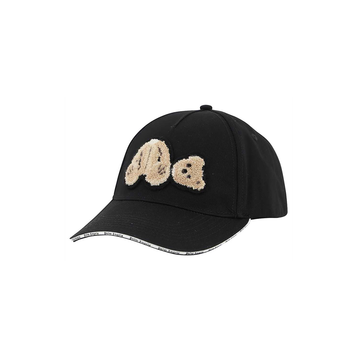 PALM ANGELS BEAR CAP IN  BLACK