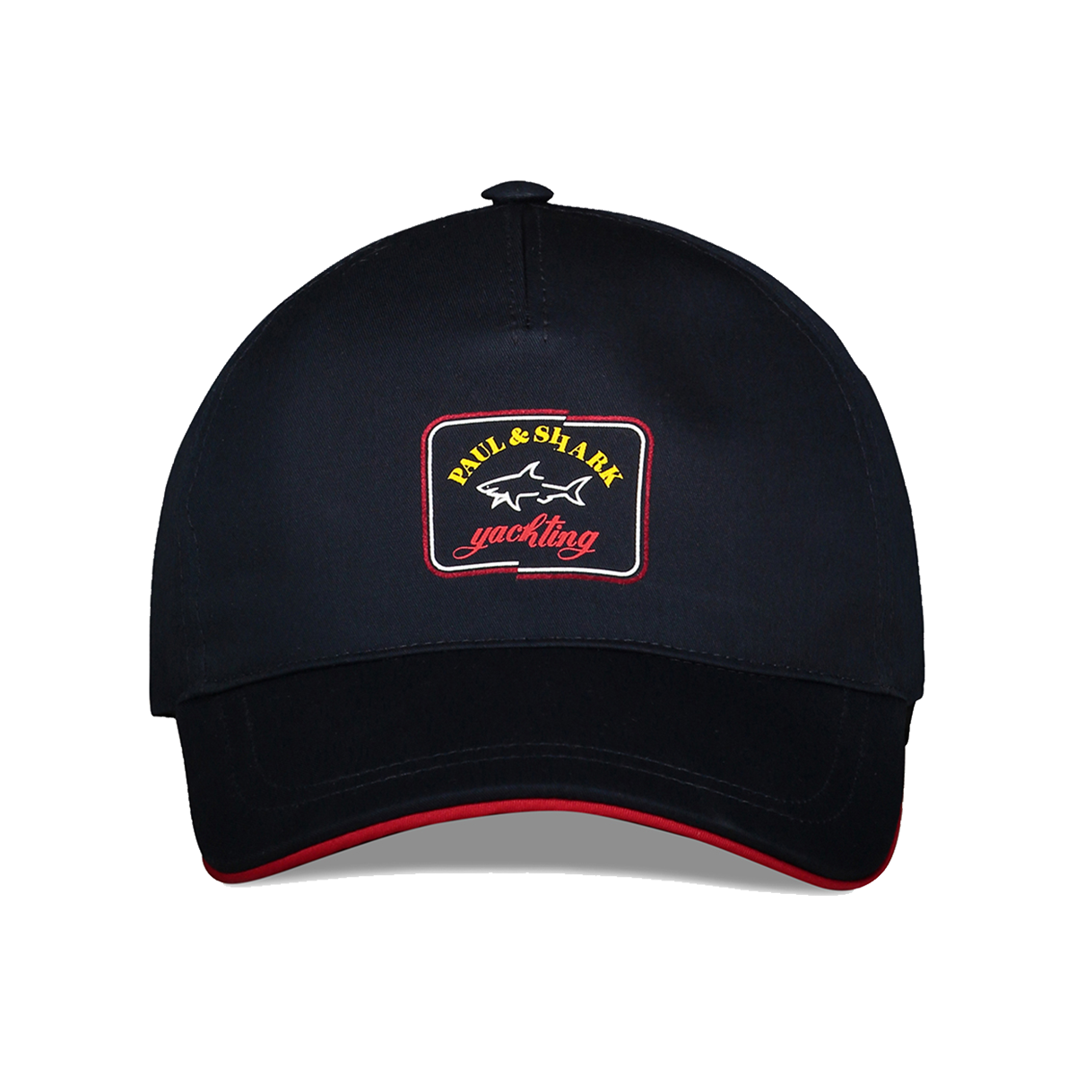 PAUL & SHARK RED TRIM CAP IN NAVY