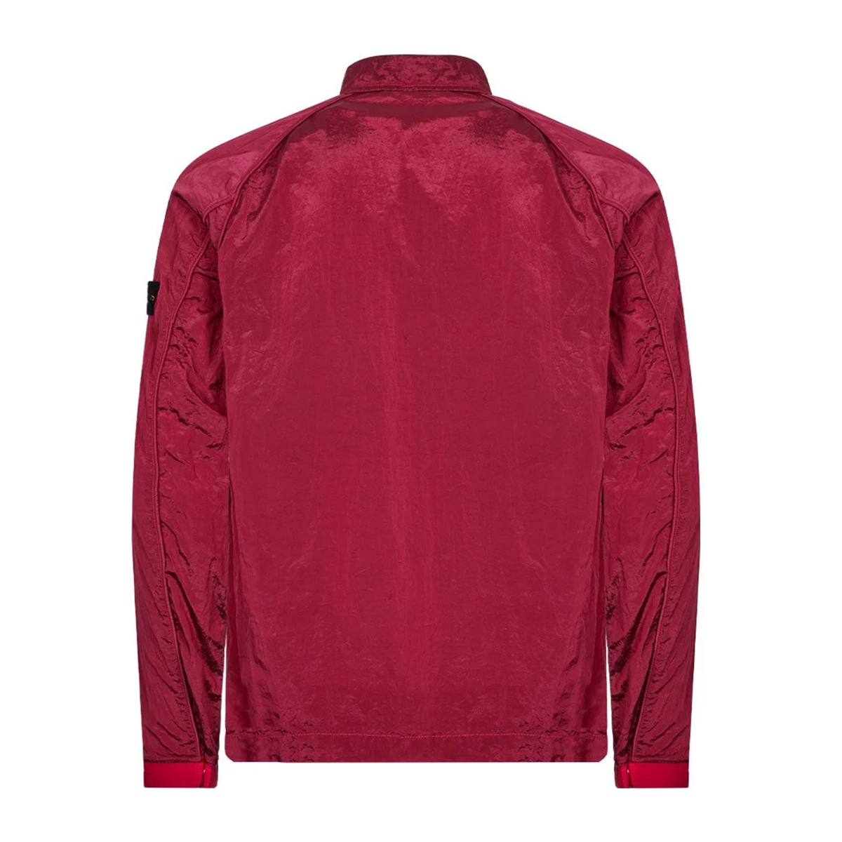 STONE ISLAND NYLON METAL OVERSHIRT IN BURGUNDY