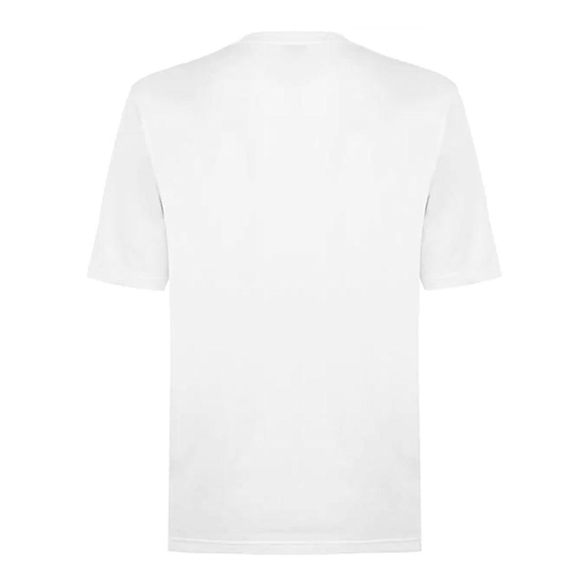 BURBERRY LOGO PRINT COTTON T-SHIRT IN WHITE