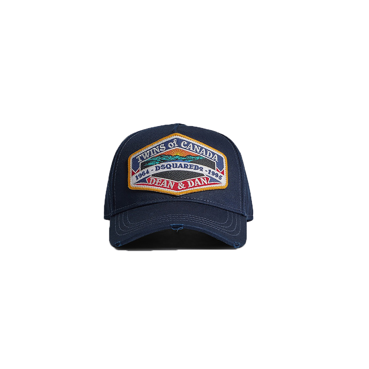 DSQUARED2 D2 PATCH CAP IN NAVY