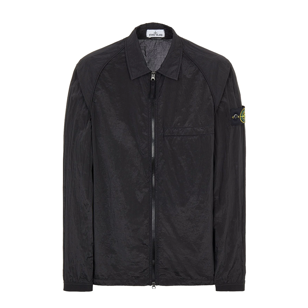 STONE ISLAND NYLON METAL OVERSHIRT IN BLACK