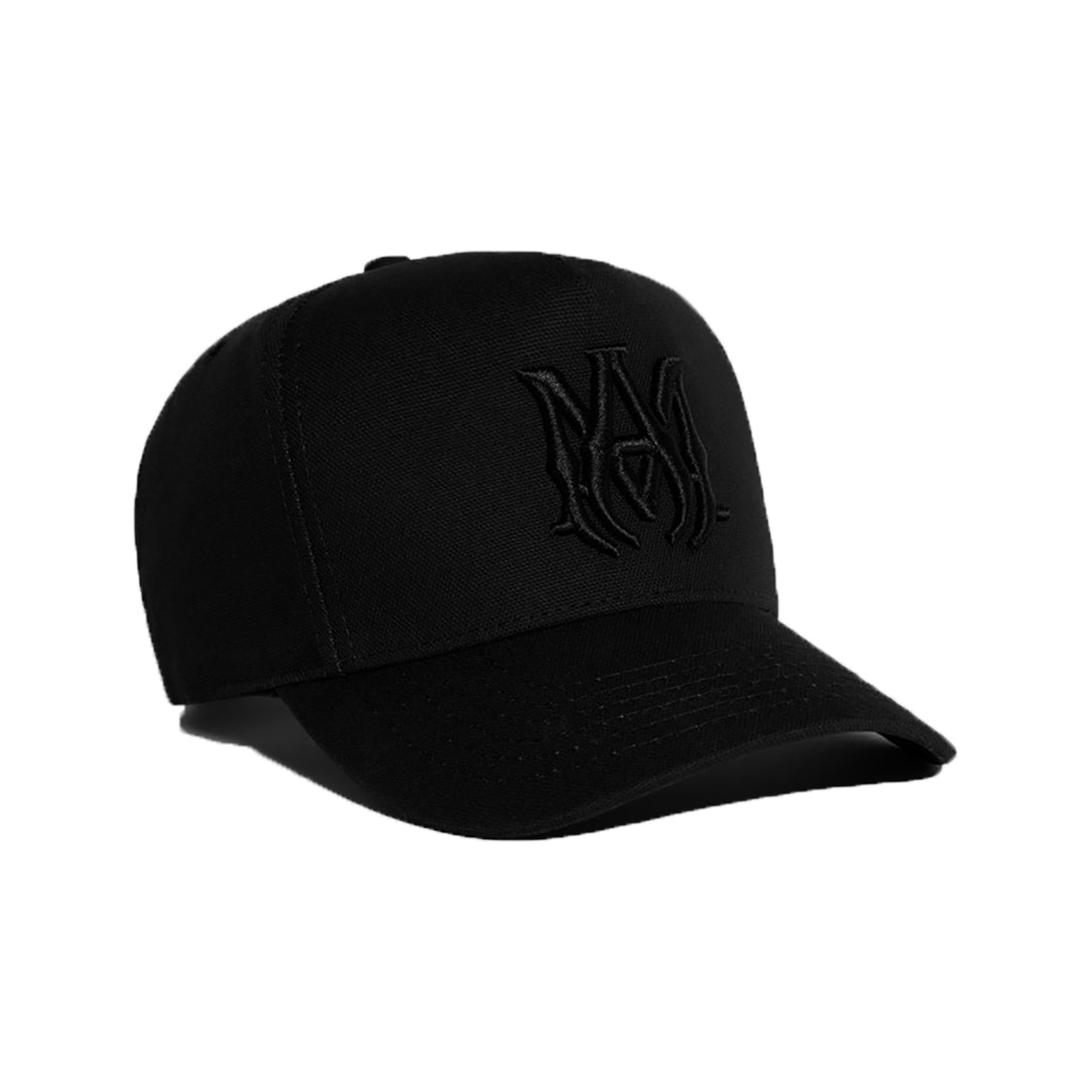 AMIRI M A FULL CAVASS CAP IN BLACK