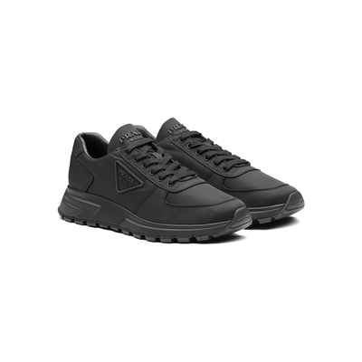 PRADA PRAX 1 NYLON TRAINERS IN BLACK