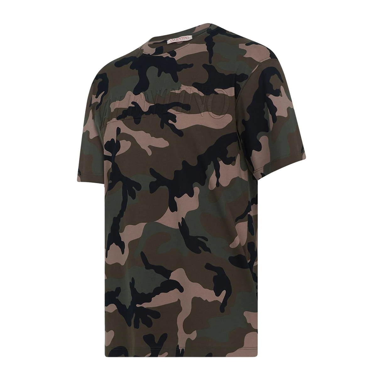 VALENTINO CAMO PRINT LOGO T-SHIRT