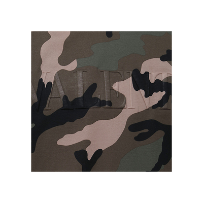 VALENTINO CAMO PRINT LOGO T-SHIRT