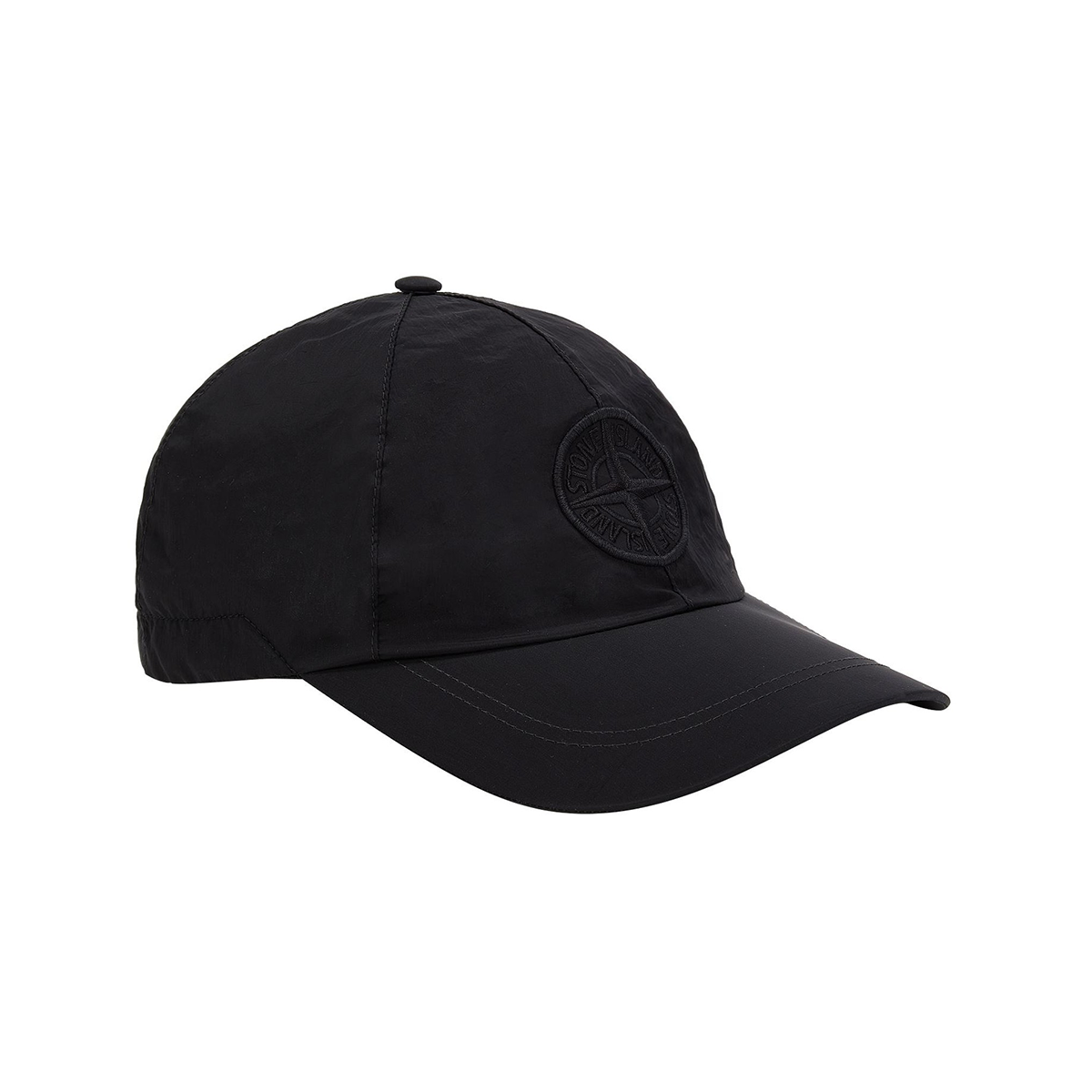 STONE ISLAND NYLON GENERATED CAP IN BLACK