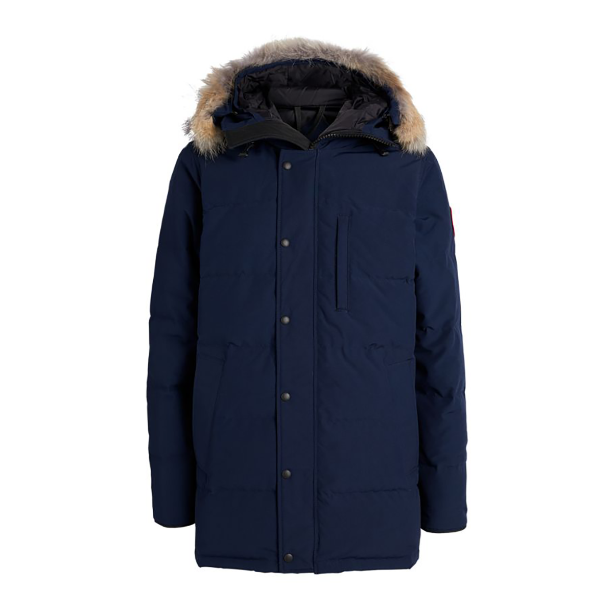 CANADA GOOSE CARSON FUR RIM PARKA IN NAVY