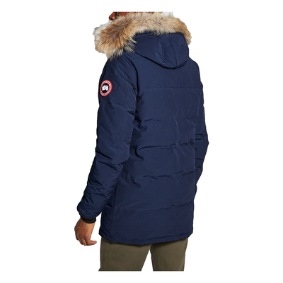 CANADA GOOSE CARSON FUR RIM PARKA IN NAVY