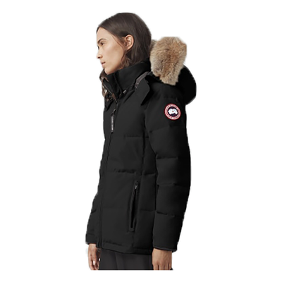 CANADA GOOSE WOMANS CHELSEA PARKA COAT IN BLACK