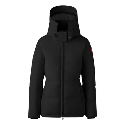 CANADA GOOSE WOMANS CHELSEA PARKA COAT IN BLACK