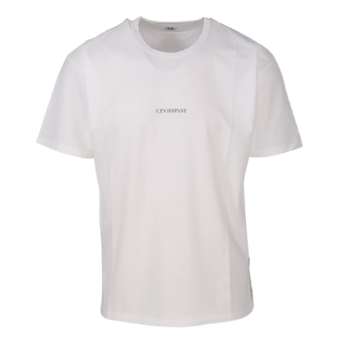 CP COMPANY LOGO T-SHIRT IN WHITE