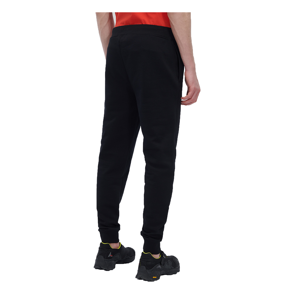 CP COMPANY DIAGONAL RAISED CREW NECK TRACKSUIT IN BLACK