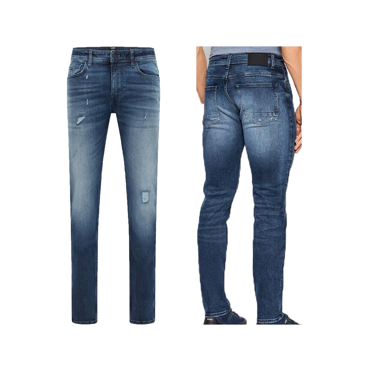 BOSS 'DELAWARE BC-L-C' SLIM FIT JEANS IN BLUE