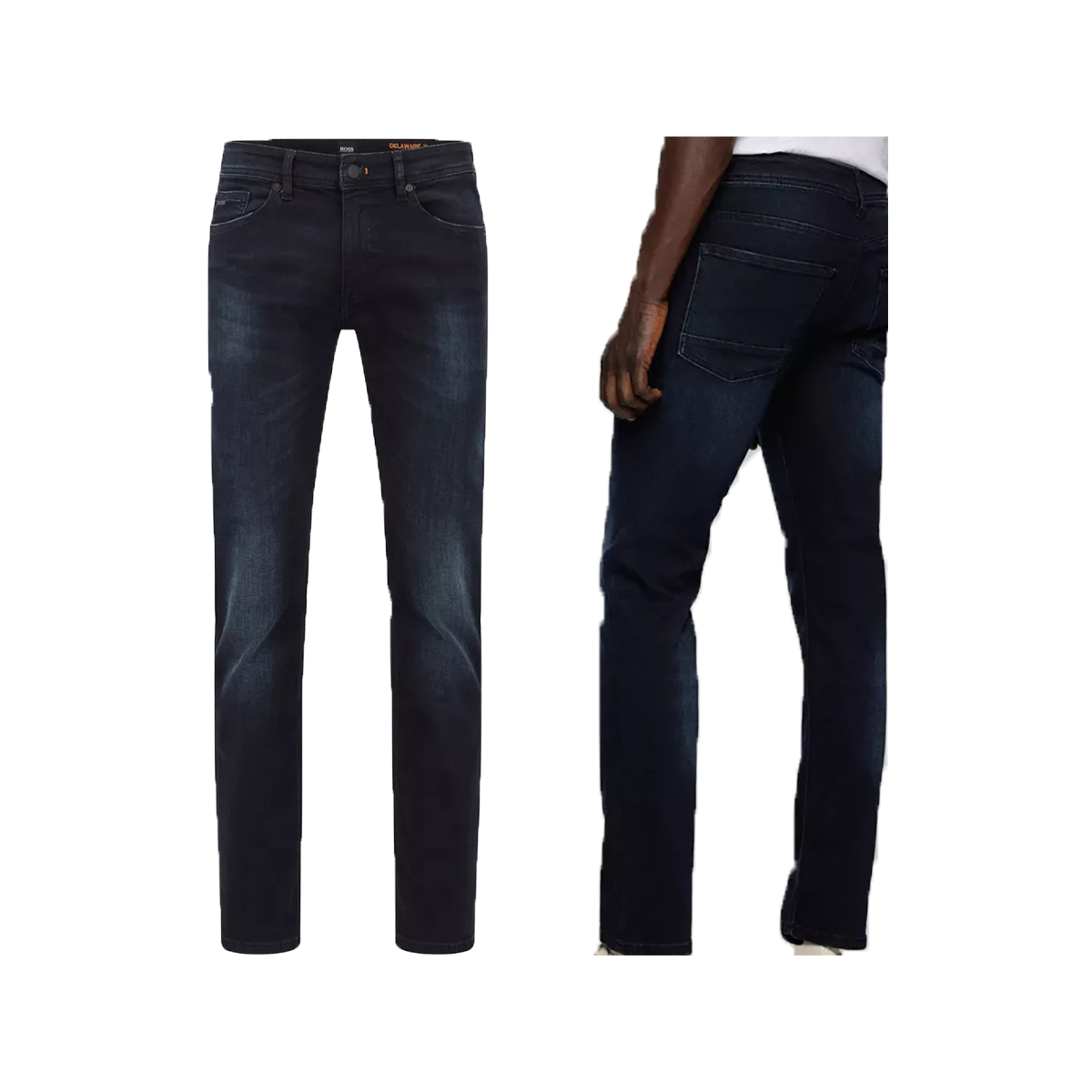 BOSS 'DELAWARE BC-L-P' SLIM FIT JEANS IN DARK BLUE