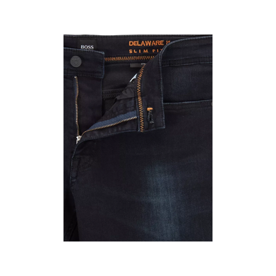 BOSS 'DELAWARE BC-L-P' SLIM FIT JEANS IN DARK BLUE