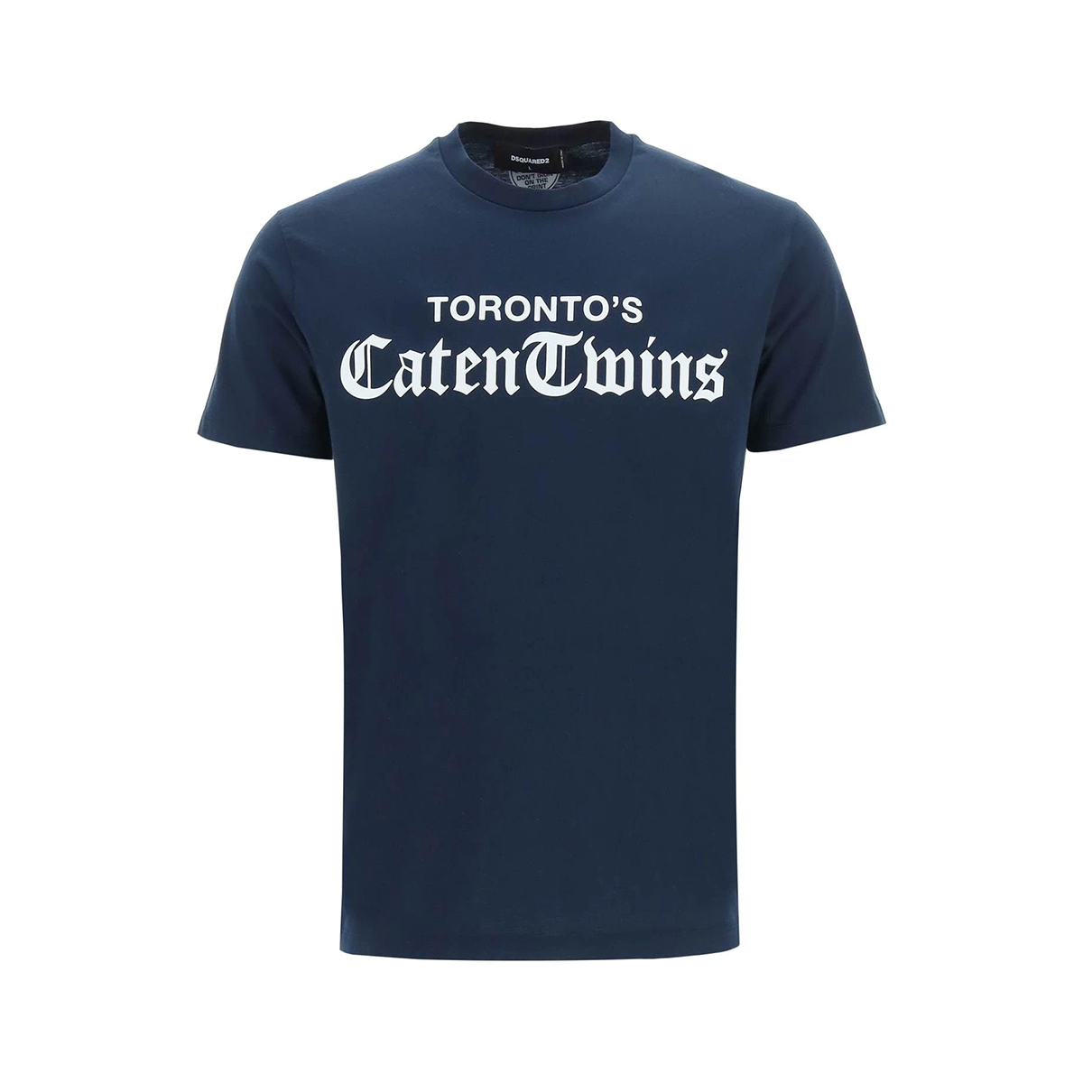 DSQUARED2 CATEN TWINS COOL T-SHIRT IN NAVY BLUE