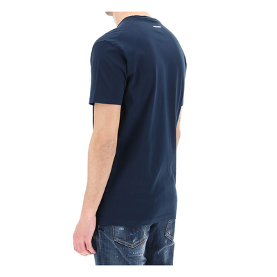 DSQUARED2 CATEN TWINS COOL T-SHIRT IN NAVY BLUE