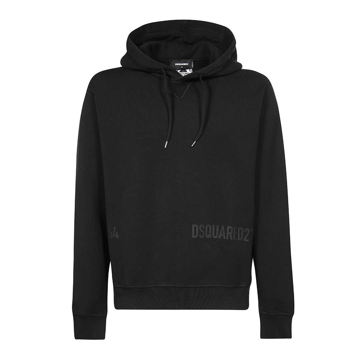 DSQUARED2 D2 64 COOL HOODIE IN BLACK