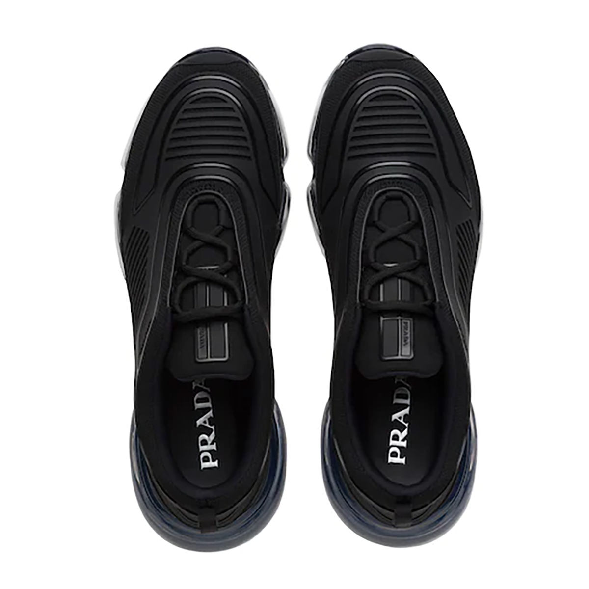 PRADA CLOUDBURST AIR TECHNICAL FABRIC TRAINERS IN BLACK