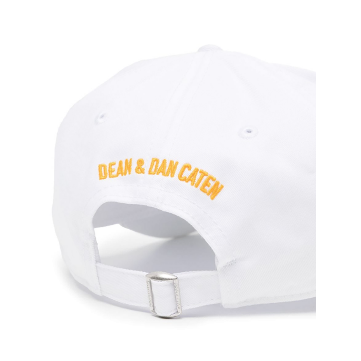 DSQUARED2 LOGO PRINT BASEBALL CAP IN WHITE