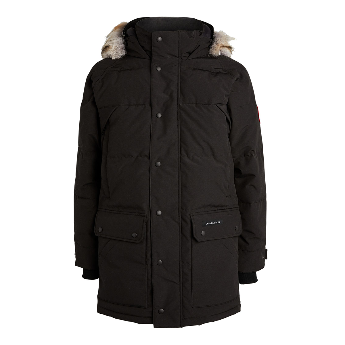 CANADA GOOSE EMORY FUR RIM PARKA IN BLACK