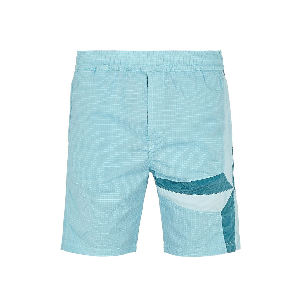 STONE ISLAND NYLON 'STAR INLAY' SHORTS IN AQUA