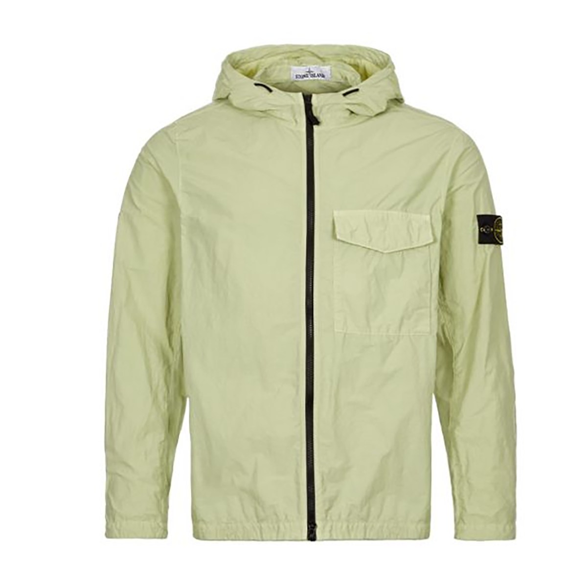 STONE ISLAND NASLAN LIGHT OVERSHIRT IN LIGHT GREEN