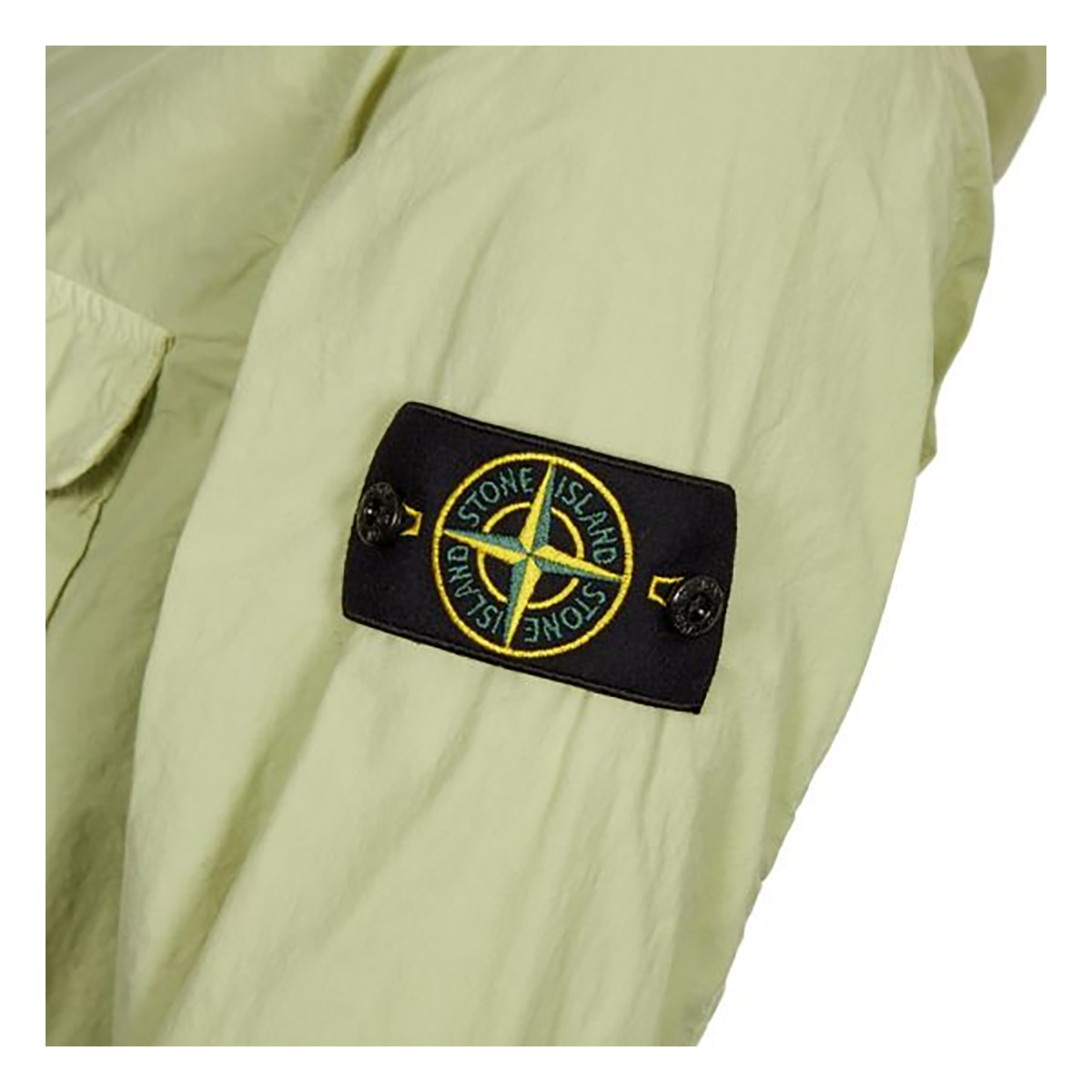 STONE ISLAND NASLAN LIGHT OVERSHIRT IN LIGHT GREEN