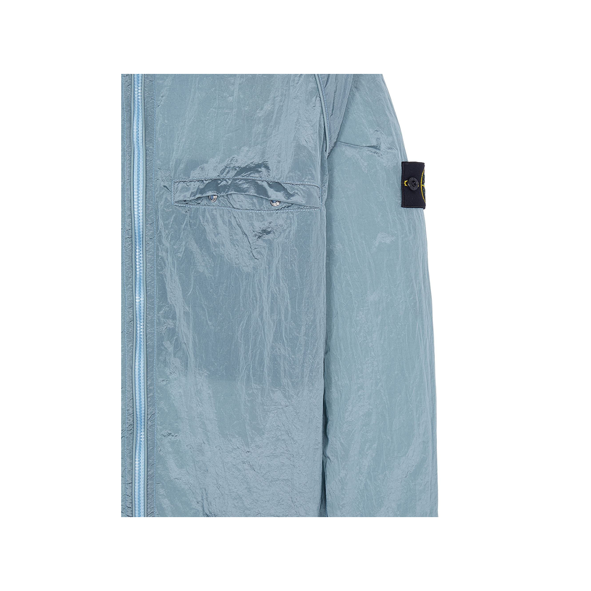 STONE ISLAND NYLON METAL OVERSHIRT IN AQUA