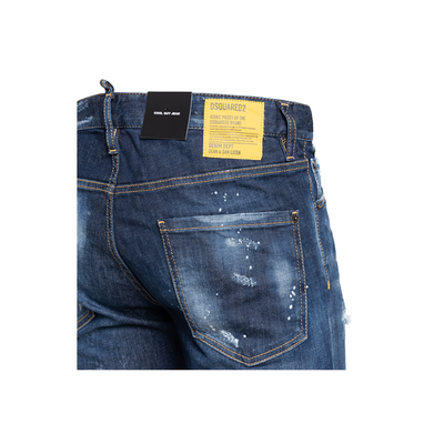 DSQUARED2 DISTRESSED COOL GUY JEANS IN DARK BLUE