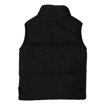 STONE ISLAND JUNIOR DOWN GILLET IN BLACK