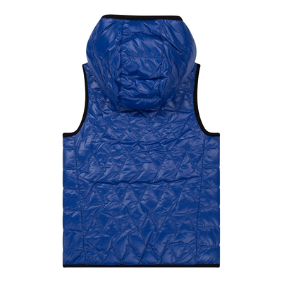 BOSS JUNIOR REVERSIBLE GILLET IN BLUE-BLACK