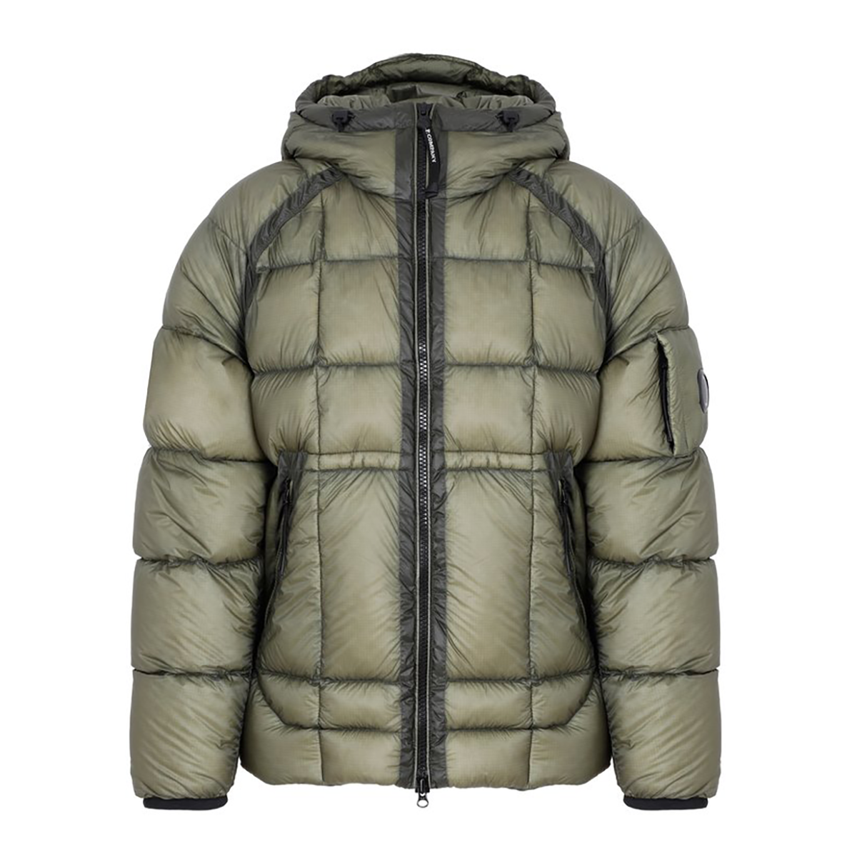 CP COMPANY JUNIOR DD SHELL JACKET IN GREEN