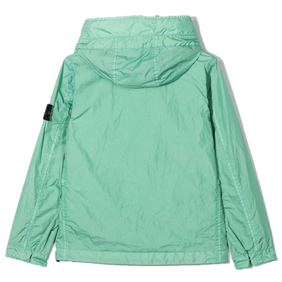 STONE ISLAND JUNIOR LIGHT WEIGHT JACKET IN LIGHT GREEN