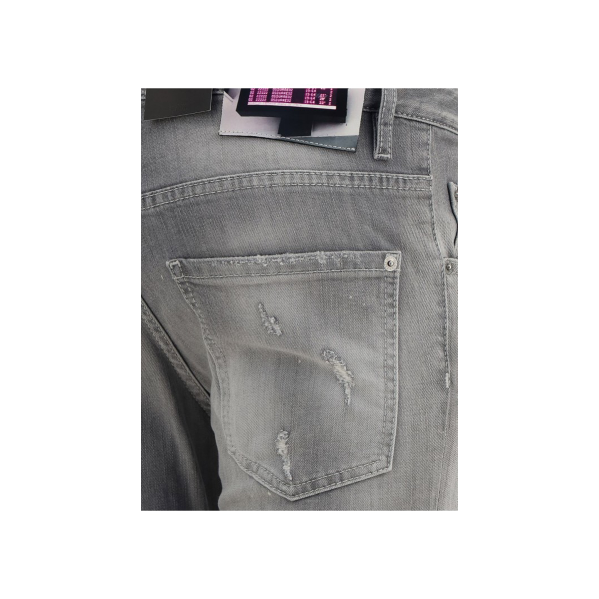 DSQUARED2 DISTRESSED LOOK SKATER JEANS IN GREY