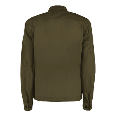 CP COMPANY CHROME OVERSHIRT IN GREEN