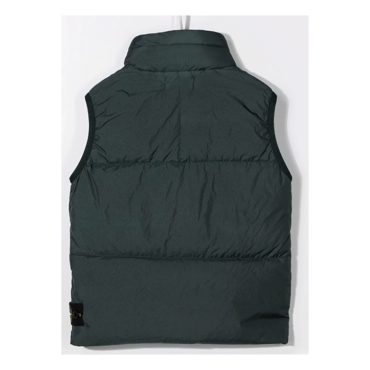 STONE ISLAND JUNIOR DOWN GILLET IN DARK GREEN